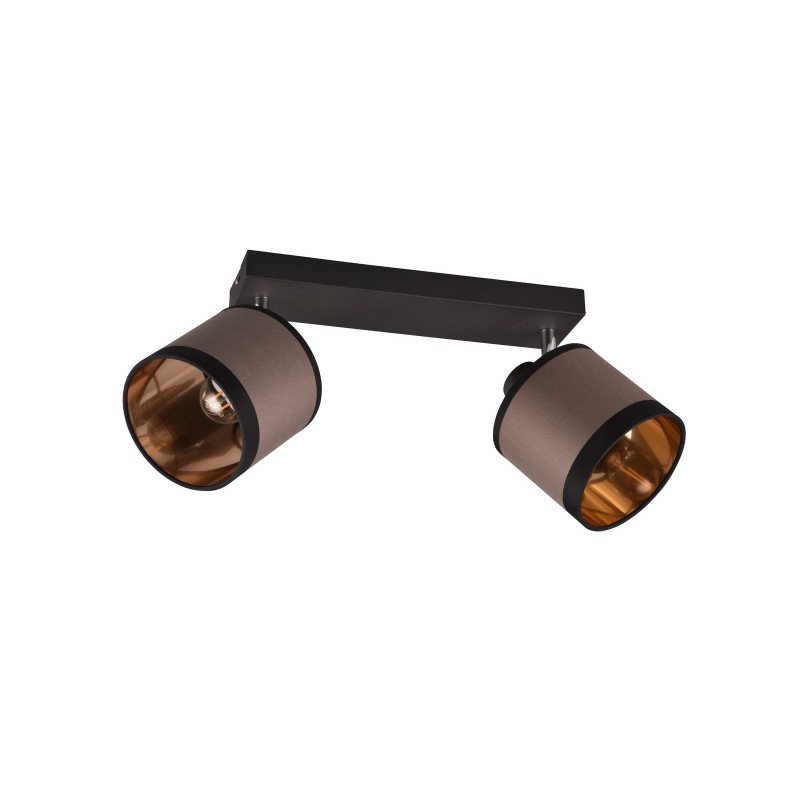 RL Reflektor sufitowy DAVOS R81552041 czarny, szary i odcienie szarości