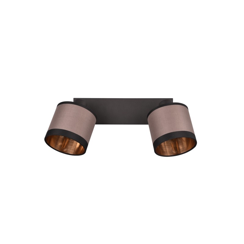 RL Reflektor sufitowy DAVOS R81552041 czarny, szary i odcienie szarości