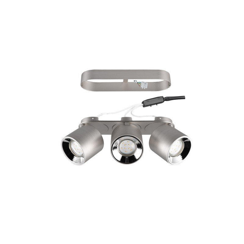 Trio Lampa natynkowa GUAYANA 651000307 srebrny i odcienie srebra