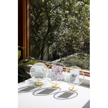 UMBRA ramka na zdjęcia INFINITY okrągła złota