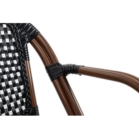 Krzesło CAFE PARIS brązowe rattan