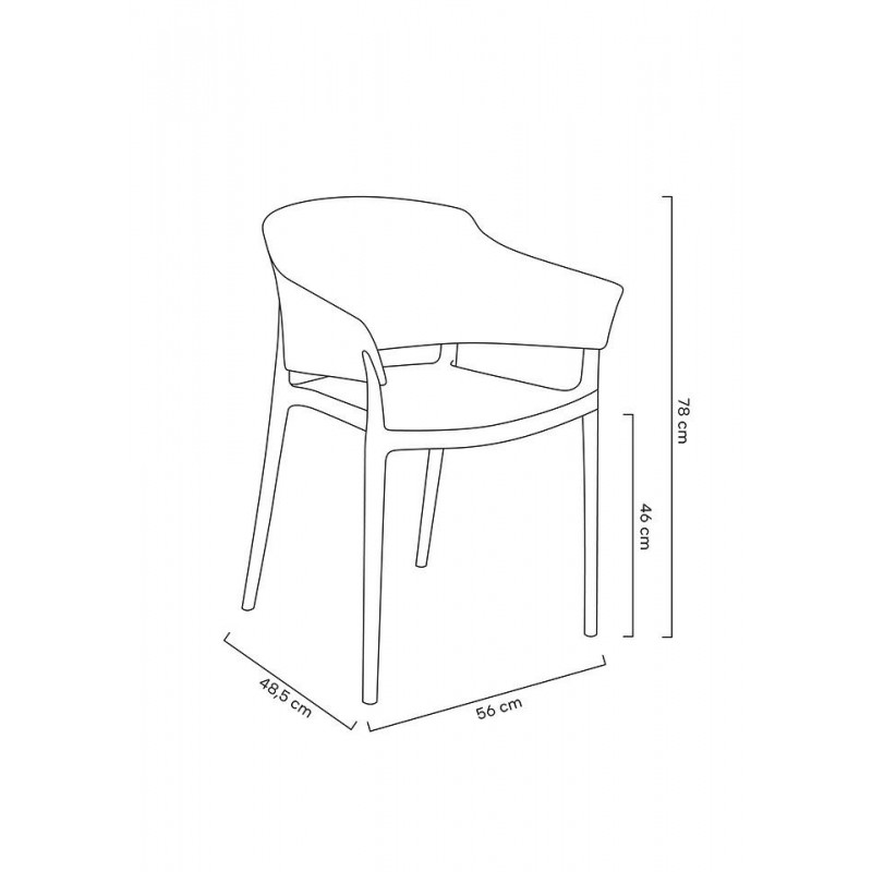 Krzesło BIG BACK czarne