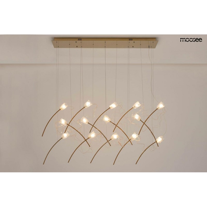 MOOSEE lampa wisząca TULIPPE 14 LINE  złota
