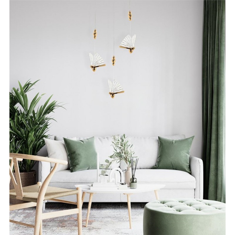 MOOSEE lampa wisząca BUTTERFLY S złota
