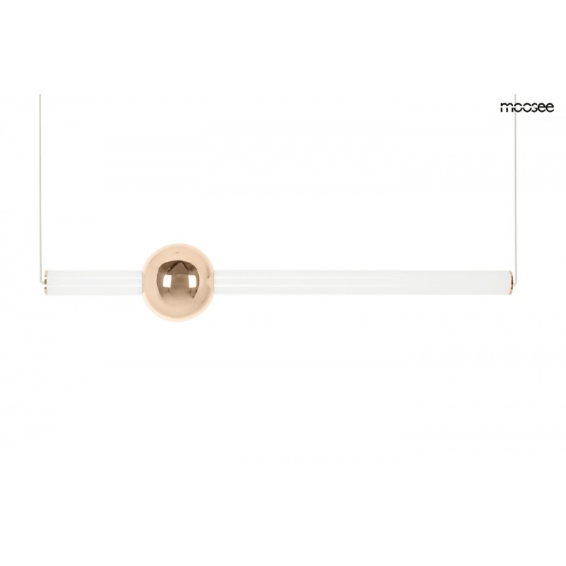 MOOSEE lampa wisząca LIBRA 90 IN  biała / złota