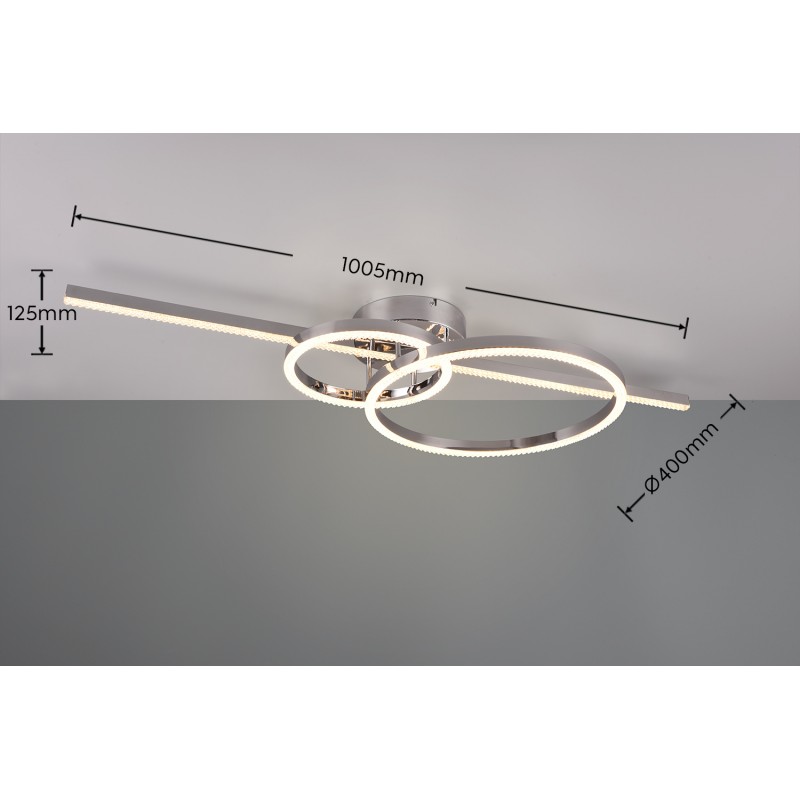 Trio Lampa natynkowa LED MONTILLA 643010306 srebrny i odcienie srebra