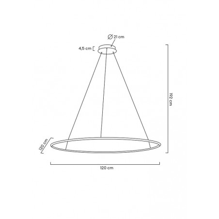 MOOSEE lampa wisząca RING SLIM 120 złota