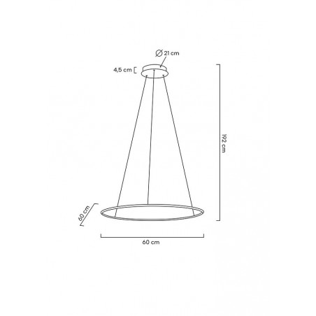 MOOSEE lampa wisząca RING SLIM 60 złota