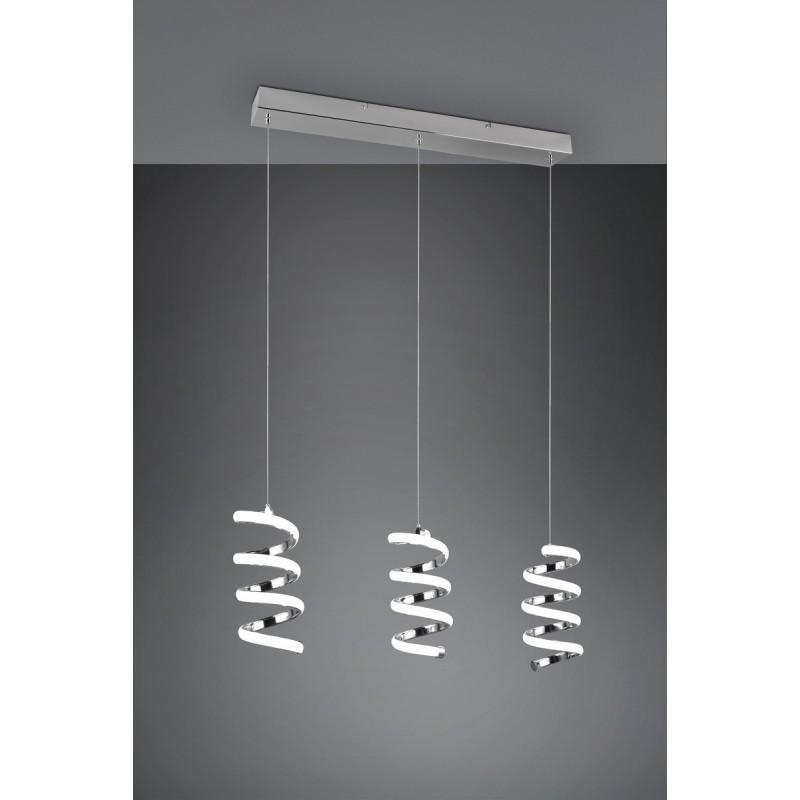 RL Lampa wisząca LED nowoczesna LAOLA R34183106 srebrny i odcienie srebra