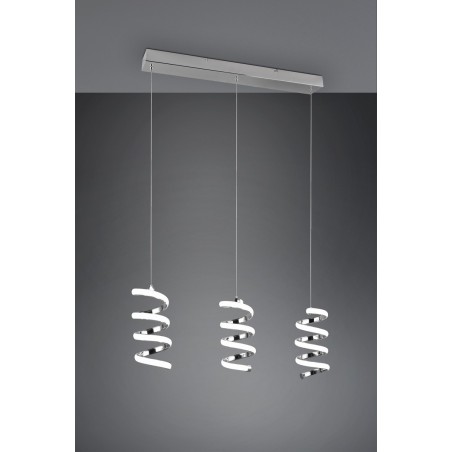 RL Lampa wisząca LED nowoczesna LAOLA R34183106 srebrny i odcienie srebra