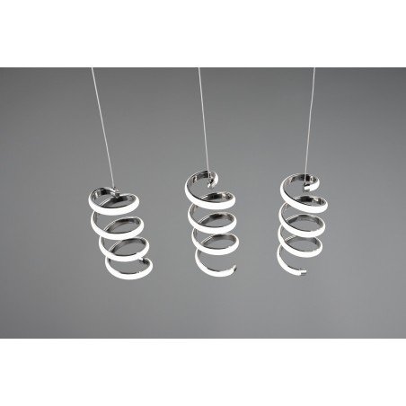 RL Lampa wisząca LED nowoczesna LAOLA R34183106 srebrny i odcienie srebra