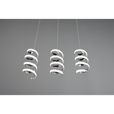 RL Lampa wisząca LED nowoczesna LAOLA R34183106 srebrny i odcienie srebra