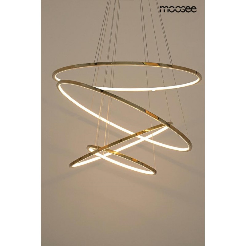 MOOSEE lampa wisząca RING SLIM M złota
