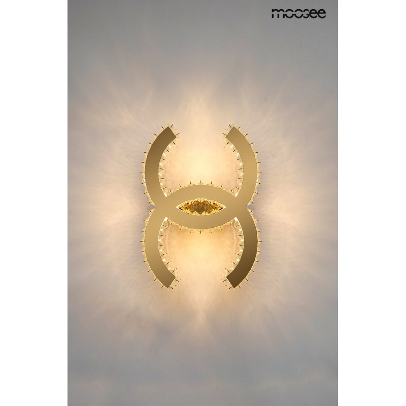 MOOSEE lampa ścienna LIBERTY złota