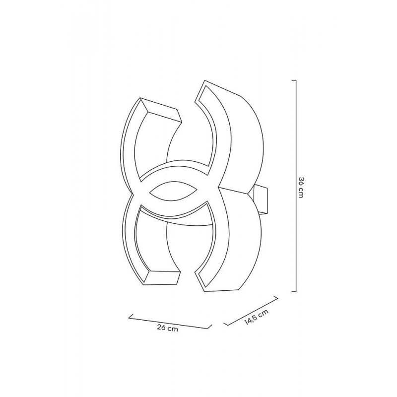MOOSEE lampa ścienna LIBERTY złota