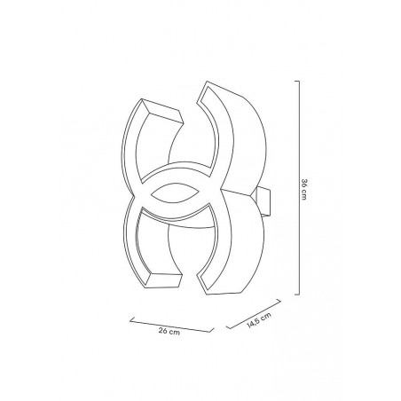 MOOSEE lampa ścienna LIBERTY złota