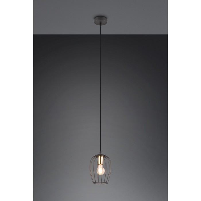 RL Lampa wisząca nowoczesna GRID R31371032 czarny