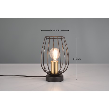 RL Lampa stołowa GRID R51371032 czarny