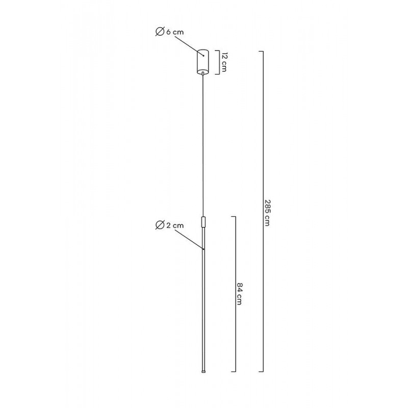 MOOSEE lampa wisząca OMBRE 80 biała