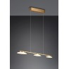 Trio Lampa wisząca LED nowoczesna MERTON 343610308 złoty i odcienie złota