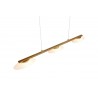 Trio Lampa wisząca LED nowoczesna MERTON 343610308 złoty i odcienie złota