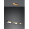 Trio Lampa wisząca LED nowoczesna MERTON 343610308 złoty i odcienie złota