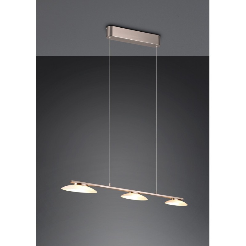 Trio Lampa wisząca LED nowoczesna MERTON 343610307 srebrny i odcienie srebra