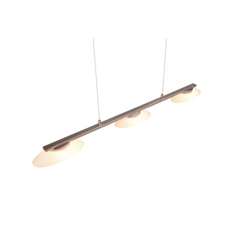 Trio Lampa wisząca LED nowoczesna MERTON 343610307 srebrny i odcienie srebra