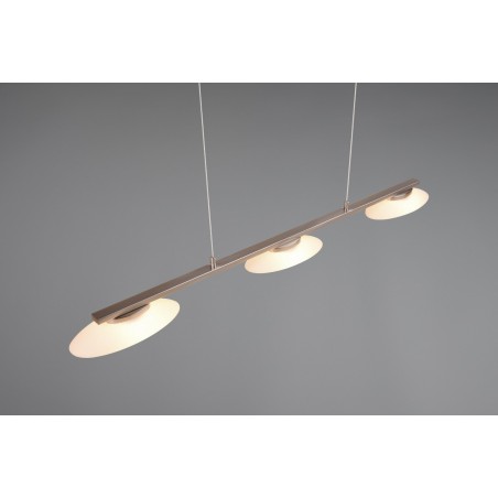 Trio Lampa wisząca LED nowoczesna MERTON 343610307 srebrny i odcienie srebra