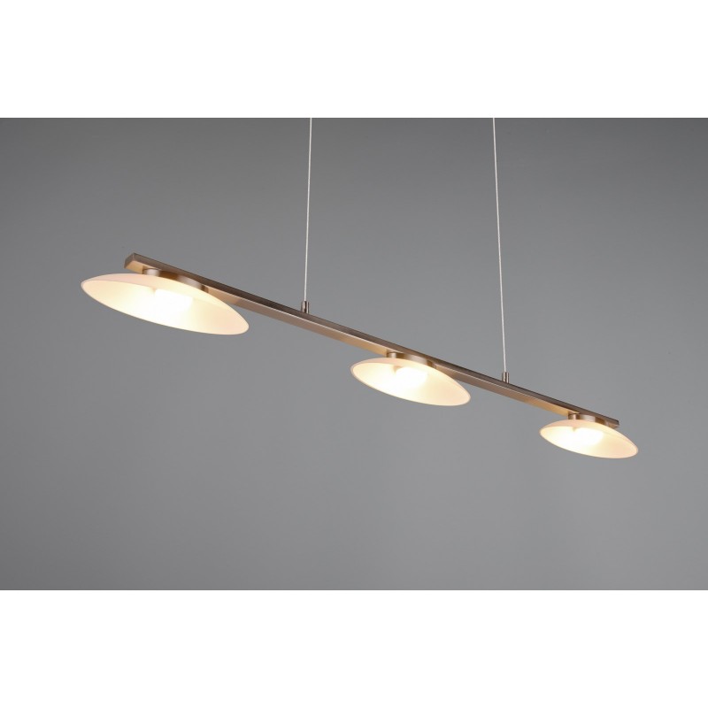 Trio Lampa wisząca LED nowoczesna MERTON 343610307 srebrny i odcienie srebra