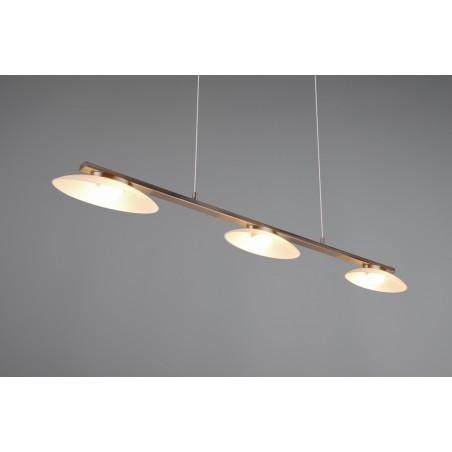 Trio Lampa wisząca LED nowoczesna MERTON 343610307 srebrny i odcienie srebra
