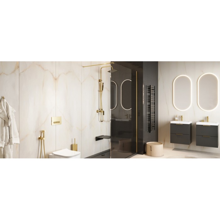 Excellent Horos Grzejnik Łazienkowy 121x35 czarny