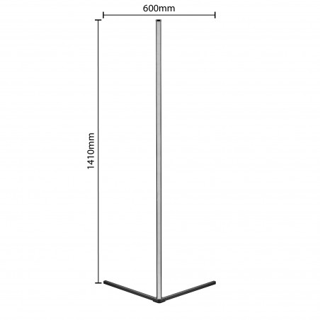 RL Lampa podłogowa LEVEL R45721102 czarny