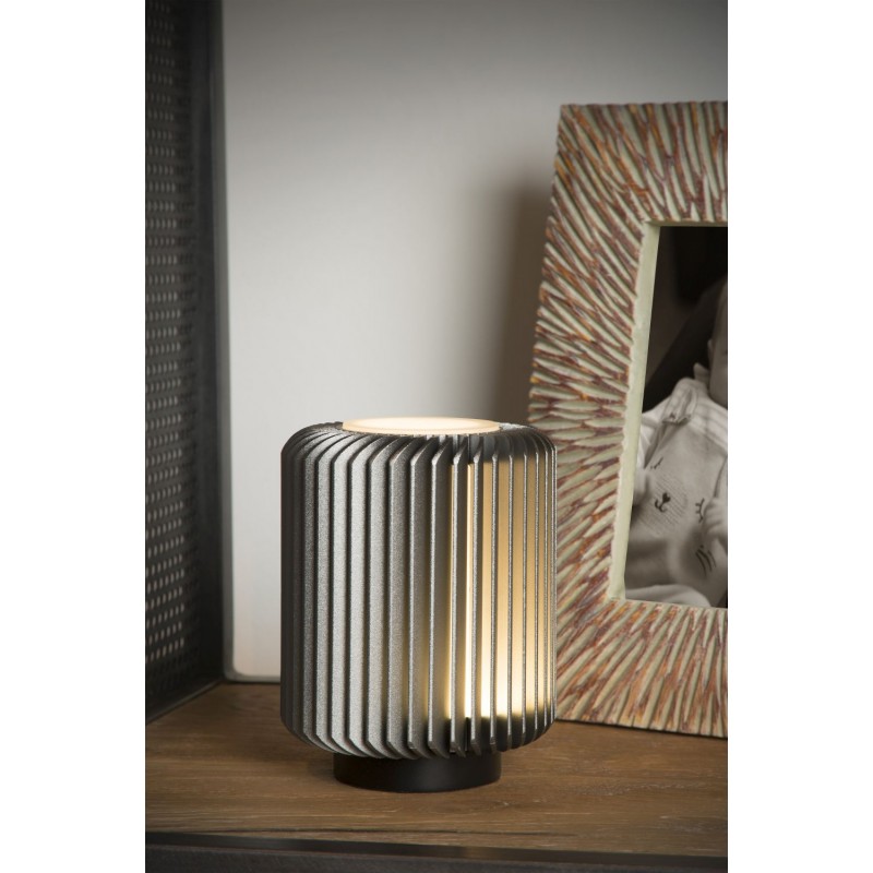 Lucide Lampa stołowa TURBIN 26500/05/36 szary i odcienie szarości