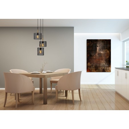 Lucide Lampa wisząca nowoczesna BASKETT 45459/03/30 czarny, drewno jasne i ciemne