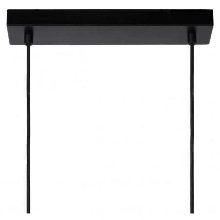 Lucide Lampa wisząca nowoczesna BASKETT 45459/04/30 czarny, drewno jasne i ciemne