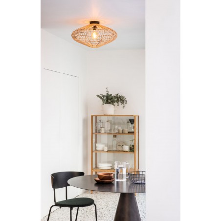 Lucide Lampa natynkowa MAGALI 03135/56/72 drewno jasne i ciemne, czarny