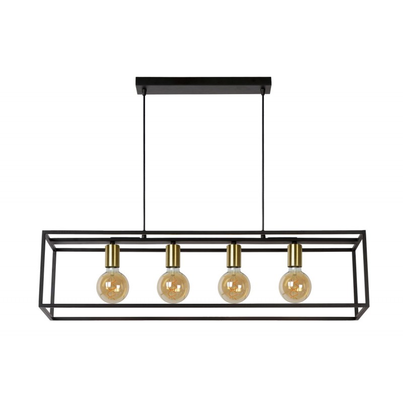 Lucide Lampa wisząca nowoczesna RUBEN 00424/04/30 czarny, złoty i odcienie złota