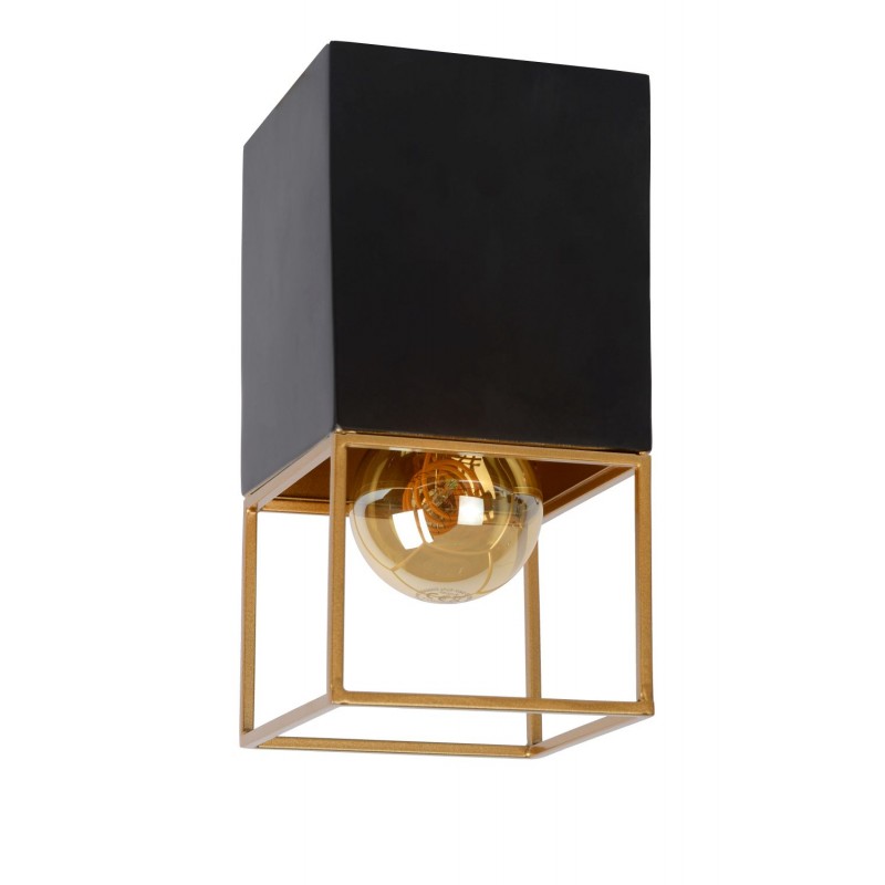 Lucide Lampa natynkowa RIXT 21120/01/30 czarny, złoty i odcienie złota