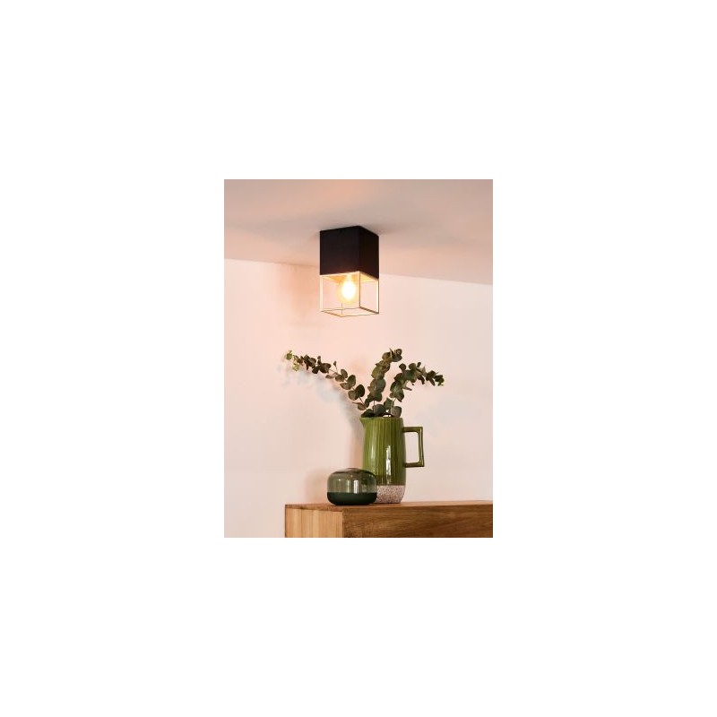 Lucide Lampa natynkowa RIXT 21120/01/30 czarny, złoty i odcienie złota