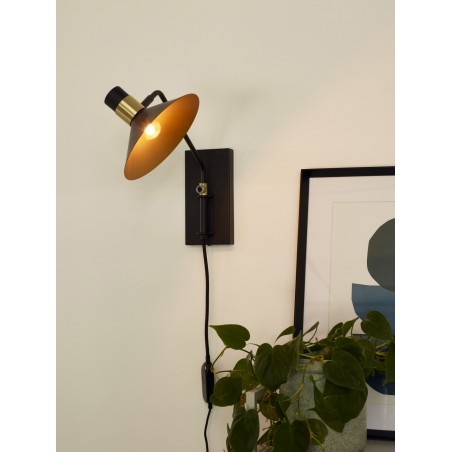 Lucide Kinkiet PEPIJN 05228/01/30 czarny, złoty i odcienie złota