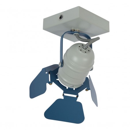 Lucide Reflektor sufitowy PICTO 17997/01/35 niebieski, szary i odcienie szarości