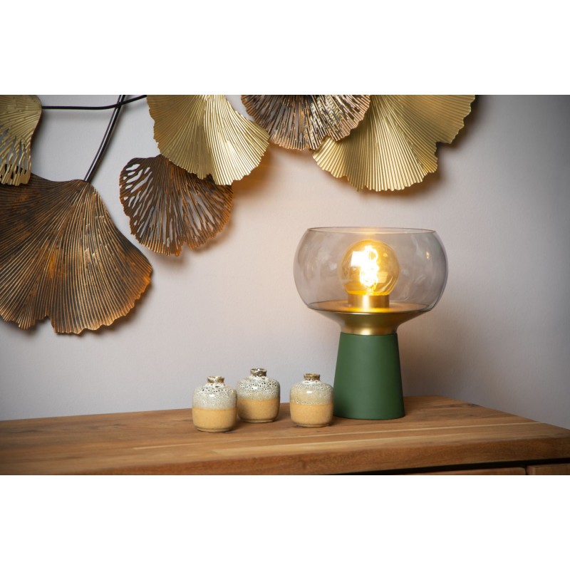 Lucide Lampa stołowa FARRIS 05540/01/33 zielony, szary i odcienie szarości