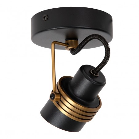 Lucide Reflektor sufitowy TUNDRAN 34944/01/30 czarny, złoty i odcienie złota