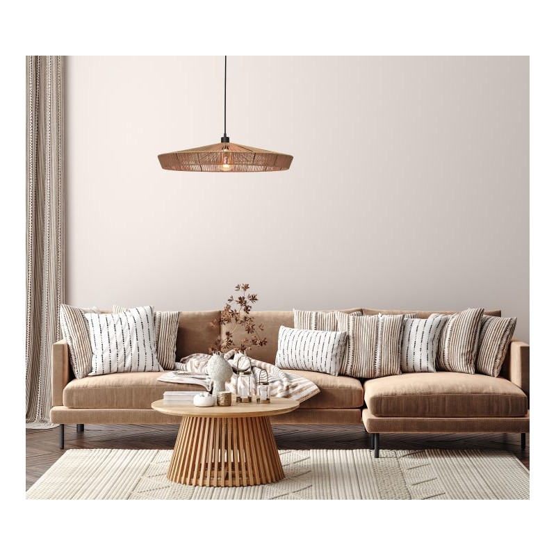 Lucide Lampa wisząca nowoczesna YUNKAI 10413/70/72 drewno jasne i ciemne, czarny