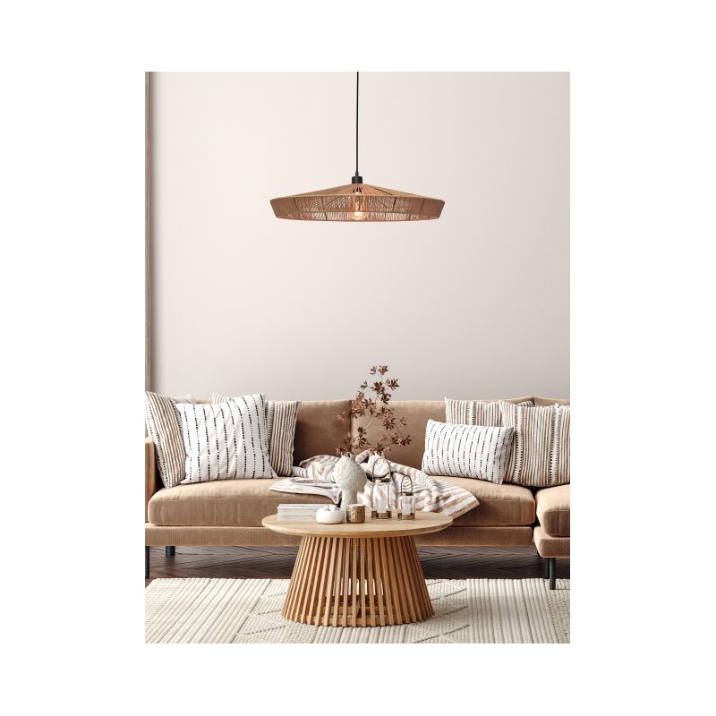 Lucide Lampa wisząca nowoczesna YUNKAI 10413/70/72 drewno jasne i ciemne, czarny