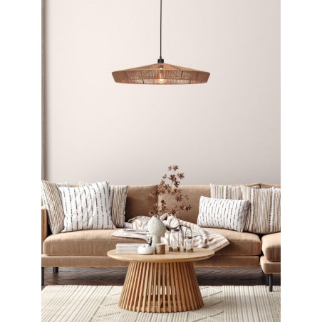 Lucide Lampa wisząca nowoczesna YUNKAI 10413/70/72 drewno jasne i ciemne, czarny