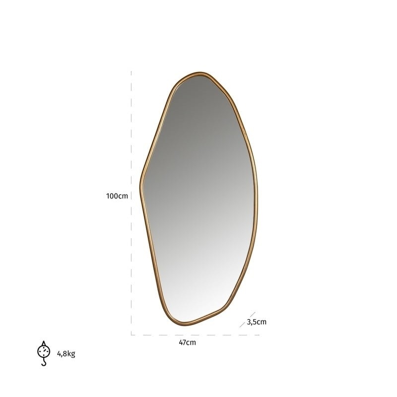 RICHMOND lustro ścienne ELDON złote