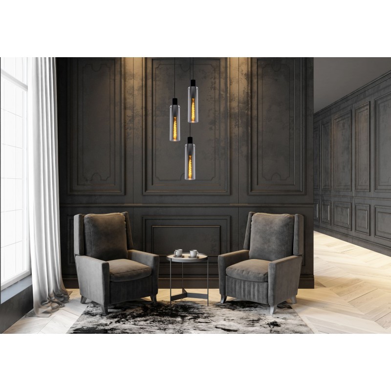 Lucide Lampa wisząca nowoczesna ORLANDO 74404/13/65 czarny, czarny