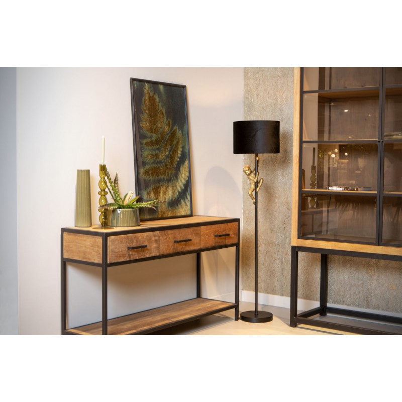 Lucide Lampa podłogowa EXTRAVAGANZA CHIMP 10702/81/30 czarny, złoty i odcienie złota